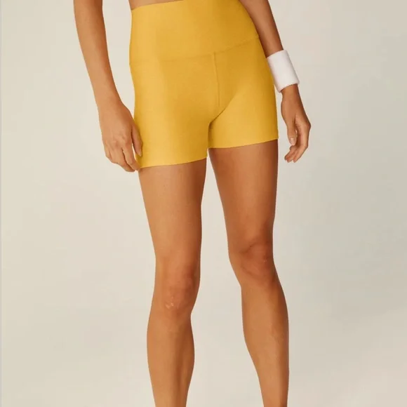 Beyond Yoga Spacedye All for Run Shorts (sunflower heather) - Picture 4 of 9